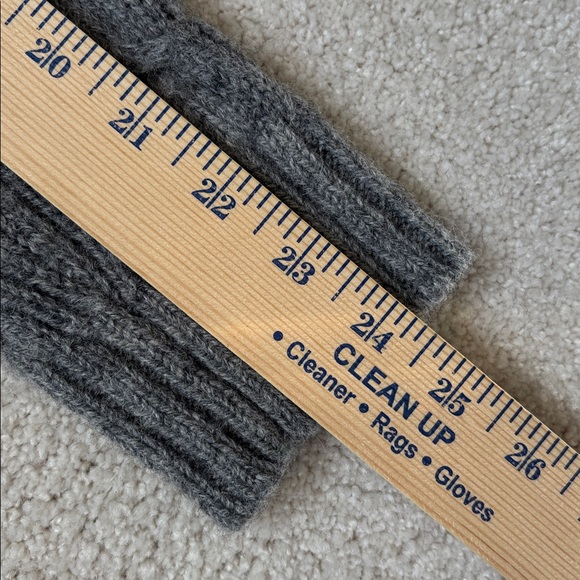 Pendleton 100% Shetland Wool Cable Knit Fishermans Sweater Gray Mens Size Large - Picture 11 of 13